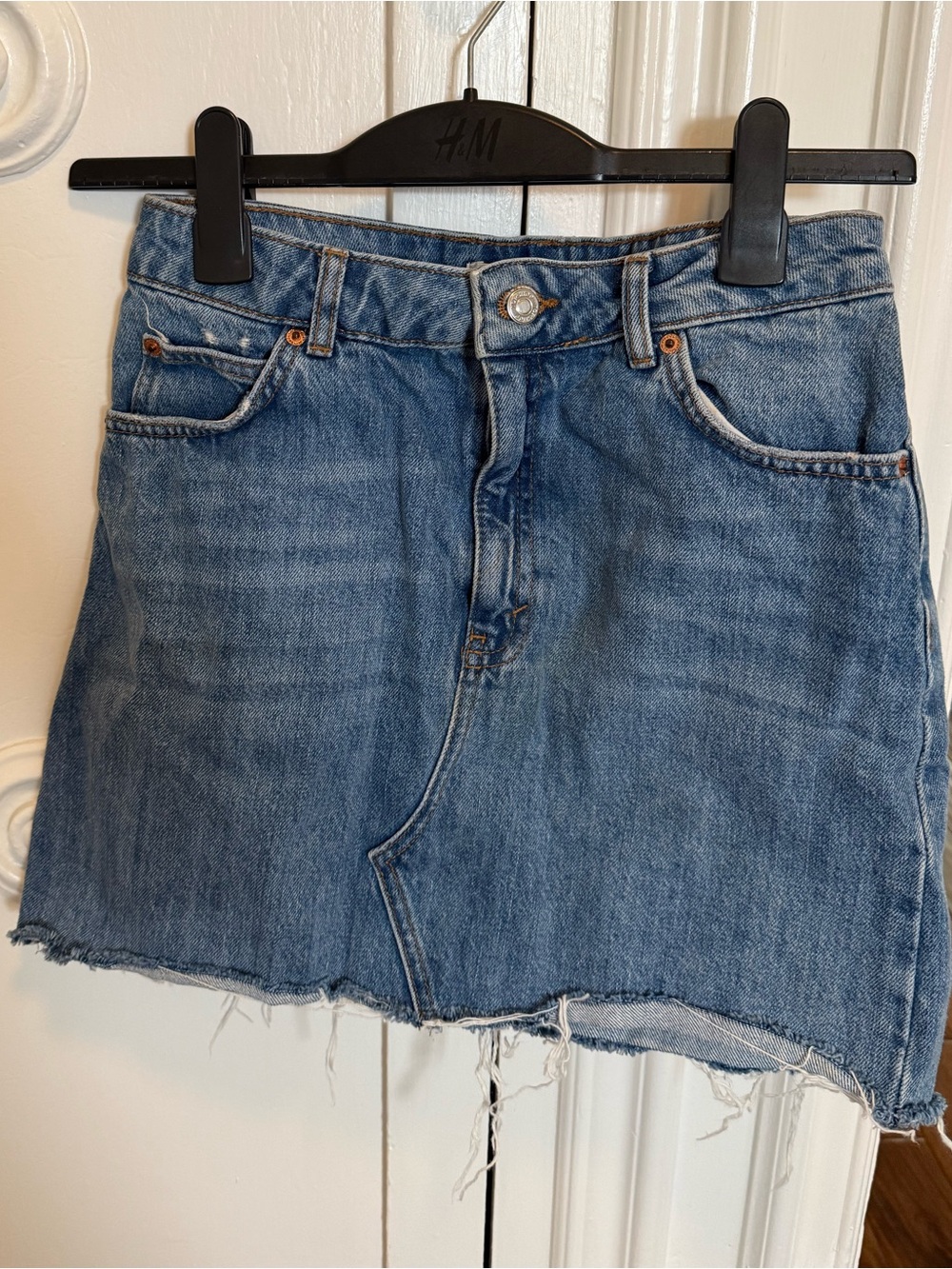 Denim Mini Skirt - Blue